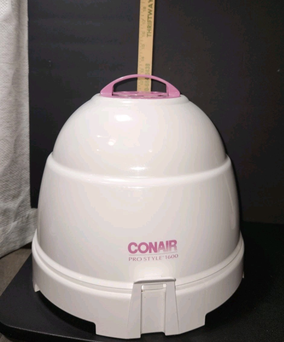 CONAIR PRO STYLE 1600 WATT  PORTABLE BONNET HAIR DRYER HH320R 2-SPEED TESTED