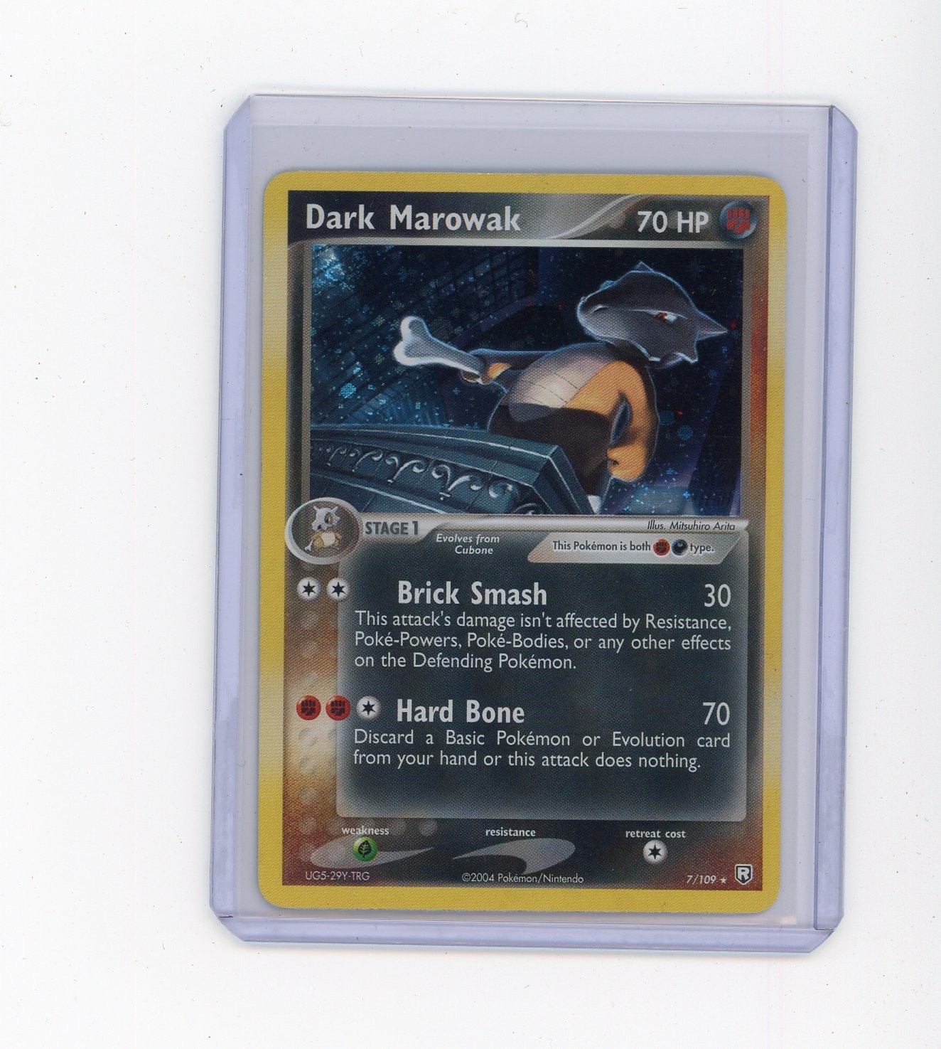 2004 Pokemon Fighting/Darkness 7/109 Dark Marowak EX Team Rocket Returns Holo NM