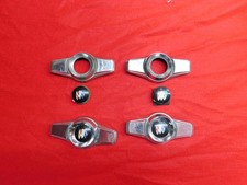 4 Used 63 64 65 66 Buick Trishield Wheelcover Chrome Spinners Pt-551633 4 Used 63 64 65 66 Buick Trishield Wheelcover Chrome Spinners Pt-551633
