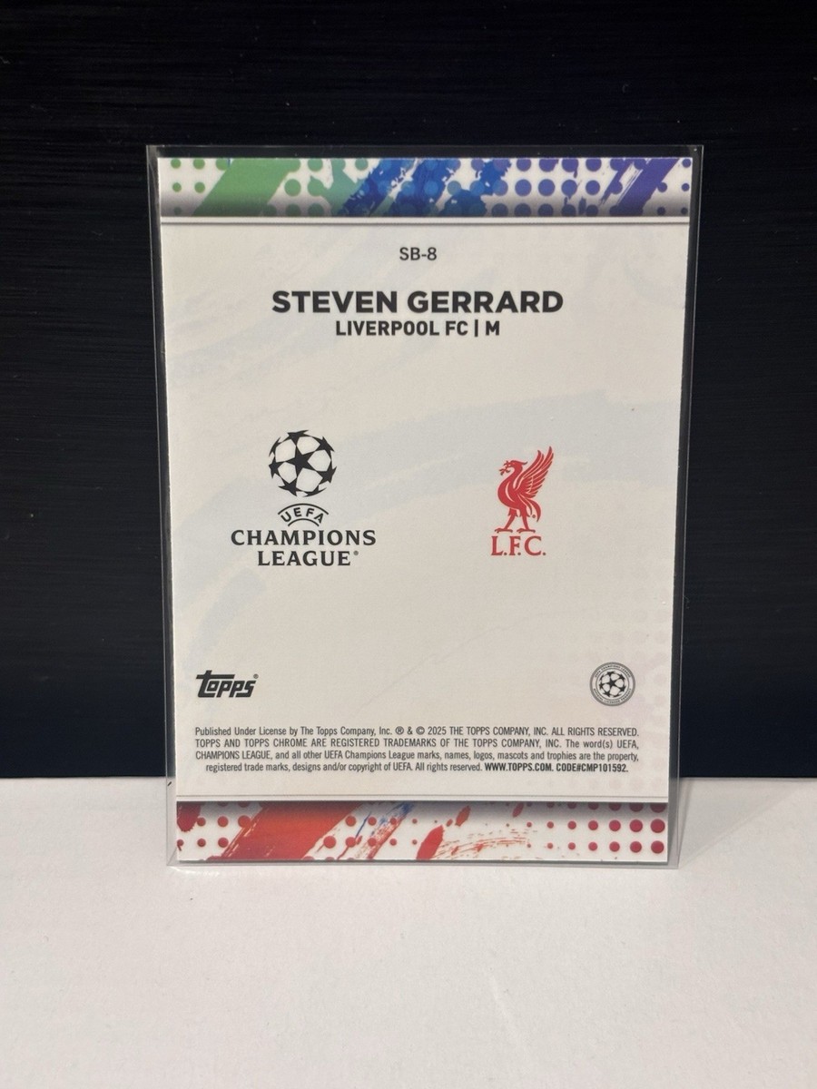 Steven Gerrard #SB-8 - 2024-25 Topps Chrome UEFA Brush Case