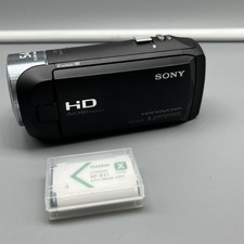 Sony Handycam HDR-CX240 Black HD Camcorder 1080p 9.2MP 54x Zoom Lens w Battery