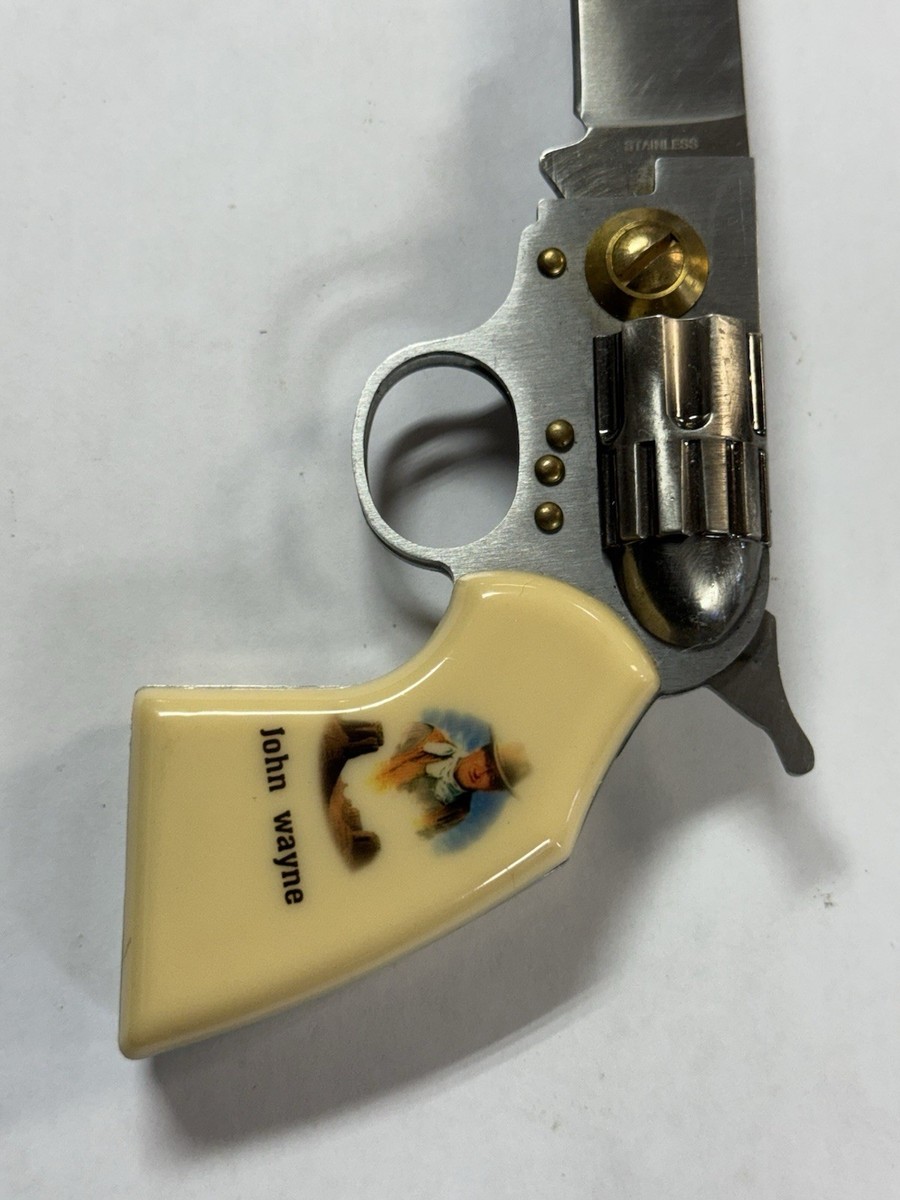 John Wayne Collectors Gun Folding Knife Revolver Style | eBay John Wayne Collectors Gun Folding Knife Revolver Style | eBay