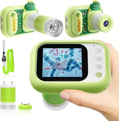 Microscope for Kids Handheld Mini 1000X Digital with 2.4 Screen 1080P Gifts