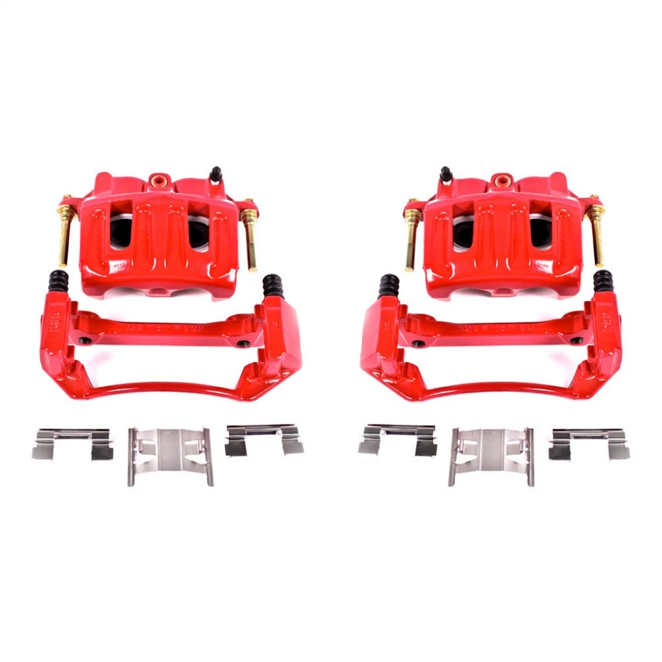 Pinça de freio Power Stop para Ford F-150 1999-2003 | Frente | Vermelha com suportes - Imagem 3 de 4