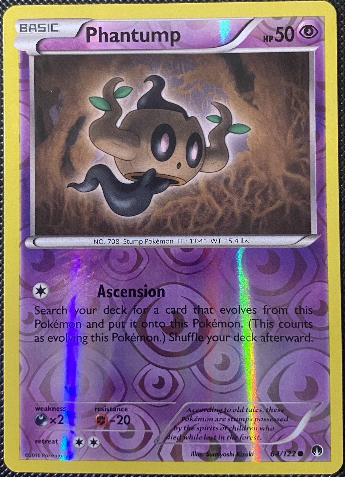 Pokemon - Phantump - 64/122 - Breakpoint - Reverse Holo -  NM/M