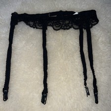 Vintage Christian Dior Garter Belt Black 0251