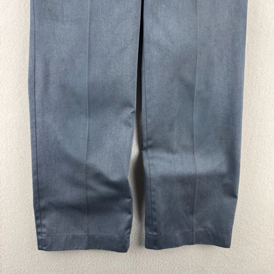 Vintage Big Mac Work Pants Mens Fits 30x30 Gray Faded 70s 80s USA Scovill Zipper - Image 3 of 4