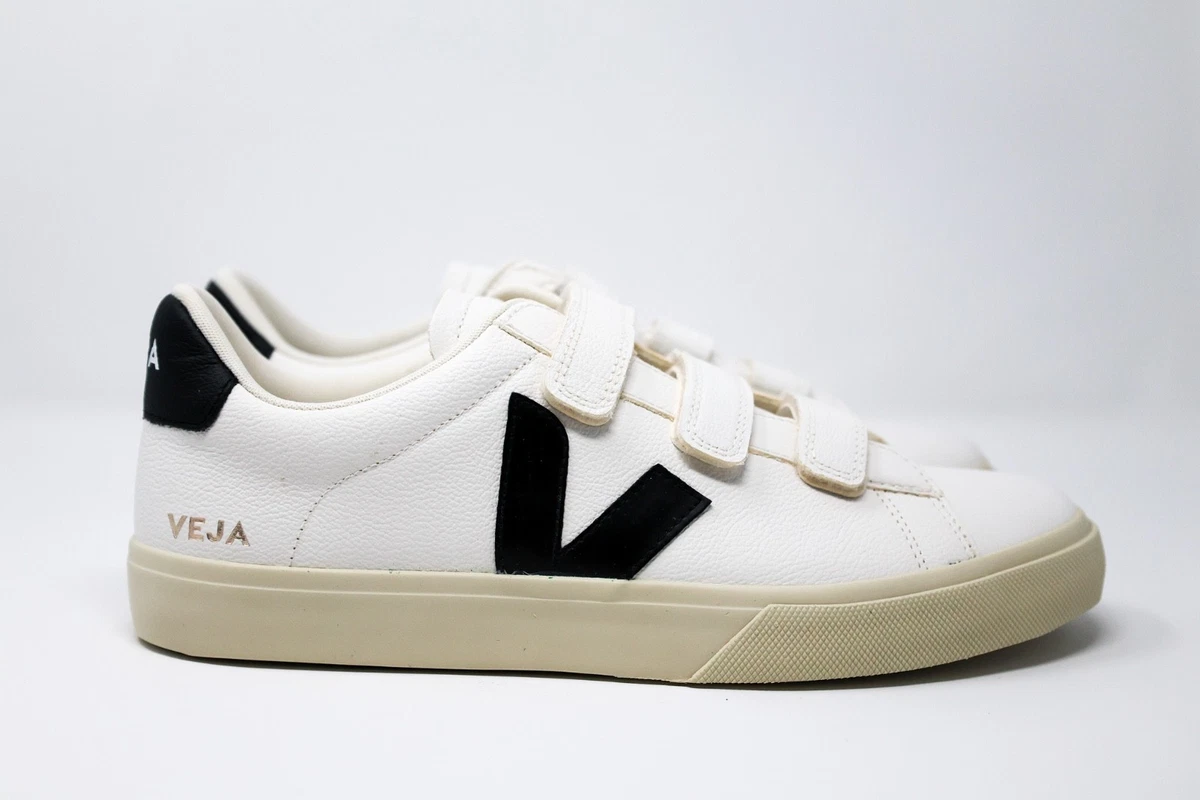 Veja Recife Chromefree Triple Strap Fasten Sneaker White Black Size‎ 6 Or 37 Veja Recife Women main image 2