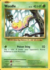 Weedle XY - Evolutions - 5/108 Pokemon Card LP