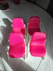 Set Of 4 Vintage 1977 Barbie Dining Chairs