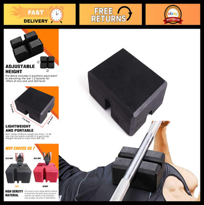 Adjustable Bench Press Blocks - 2-5 Level Workout Boards for Home Gym Fitness