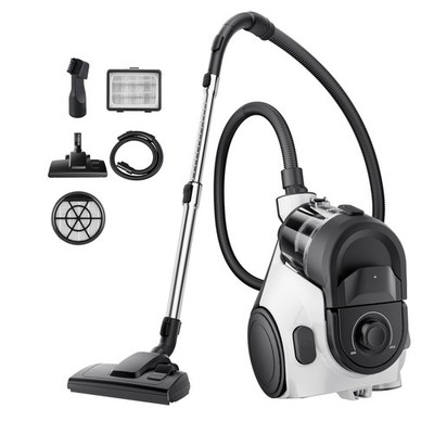 Eureka Bagless Canister Vacuum Cleaner, 1100W High Power Vacuum Cleaner for C...
