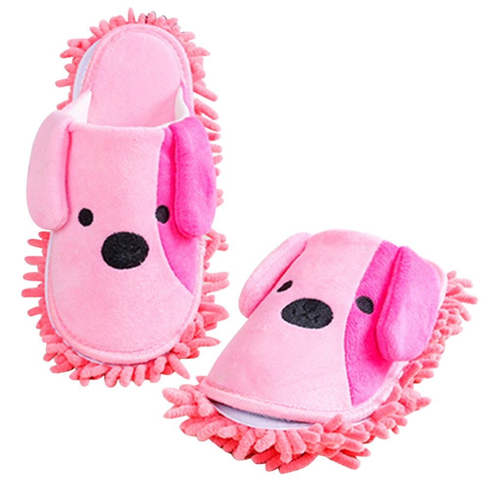 APL Pantofole per pulire il pavimento donna signorina ciabatte mop rimovibili