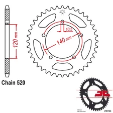 JT Sprocket Steel Rear 520 Pitch 42 Tooth Suzuki DL 1000 V-Strom (2002-2010)