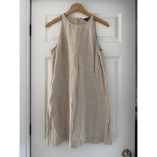 J. Crew Linen Sun Dress Vintage Coastalcore Minimalist