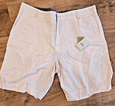 Faherty Mens Shorts Light Pink Flat Front Linen Size 38 XL MSRP 128