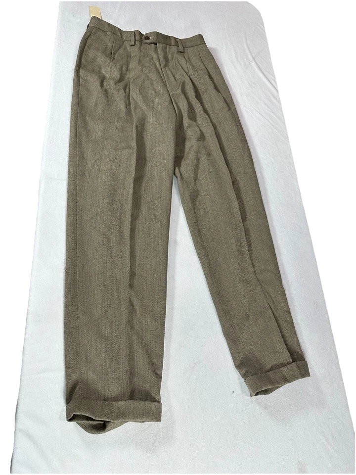 Pantalón Gap Mujer Color Beige 100% Lana Talla 32  Foto 3 de 4