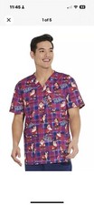 Grumpy Cherokee Scrubs Disney Tooniforms Mens V Neck Top TF740 GUSK Small