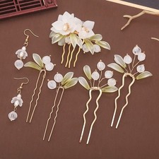 Ancient Style Hanfu Headpiece Set Tassel Hairpin Hair Accessories Costume Set
