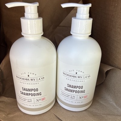 2 Bottles Woodbury & Co. SHAMPOO 16.9oz Brown Sugar & Fig - Wyndham Hotels