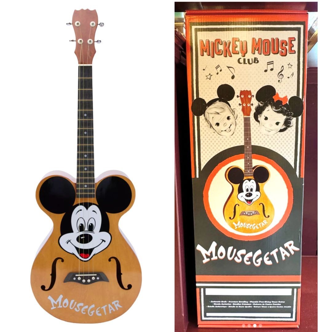 Disney Parks Mickey Mouse Club 70th Mousegetar Guitar Replica, NIB
