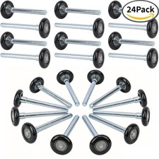 24 Quiet Garage Door Rollers Nylon Door Wheels Replacement With 6200ZZ Bearing