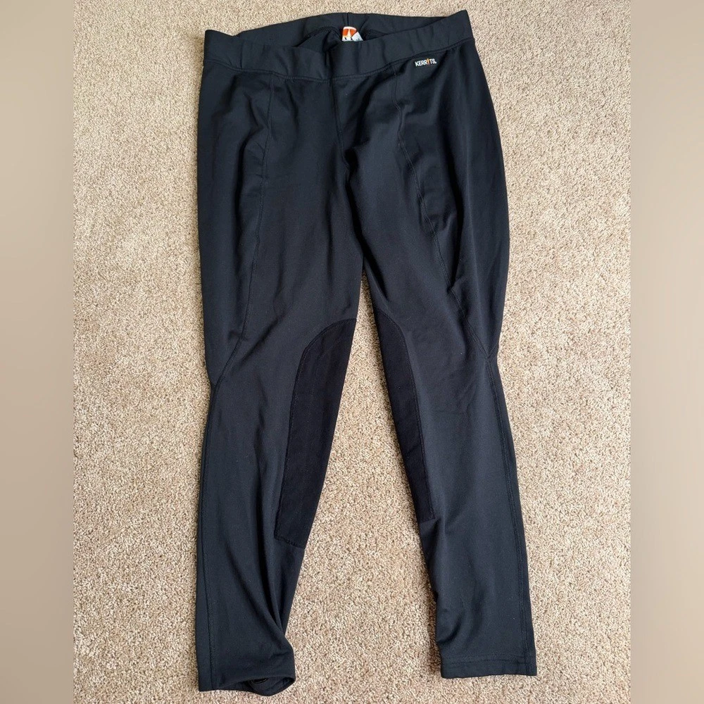 Culotte D'équitation Femme Noire, Taille 4 X 33, Sans Marque, Cuir Et Tissu, Pratique