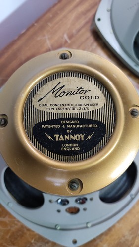 Tannoy Monitor Gold 10" Dual Concentric Speakers * LSU/HF/IIILZ/8/U * See Video - Picture 5 of 21