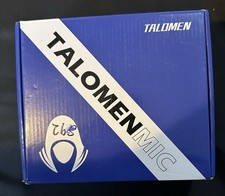 TALOMEN Falcon 8 USB-C Gaming Microphone, Black, Freestanding, Shock Absorbers