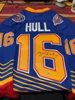 Mitchell &Ness Hockey 95-96 Brett Hall St. Louis Blues Autographed Jersey W/ Coa