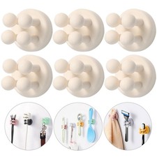 -adhesive Silicone Hook Holders - 6Pcs Mounted to Wall for Clipping Hanging T...