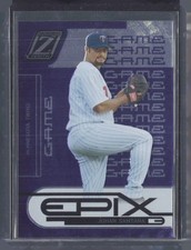 2005 Donruss Zenith #E-3 Johan Santana Epix Game Purple #/250