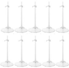 10 Set Doll Stand Display Holder for 11"-13" Doll Transparent Model Barbie