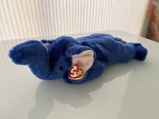 Ty Beanie Buddies Peanut Royal Blue Elephant 1998 Plush