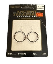 Vintage Ancient Treasures Earring Kit 12420 Eternity 1 Pr Brand New