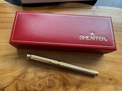 Sheaffer Targa Craftsman 1009 Barleycorn vergoldet Füllfederhalter England