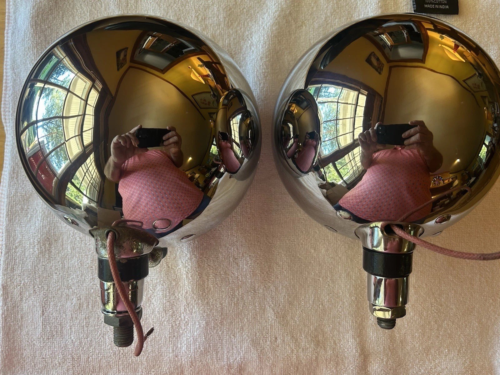 Vintage Marchal 630/53 Restored Fog Lamps Rolls Royce Porsche Set Of 2
