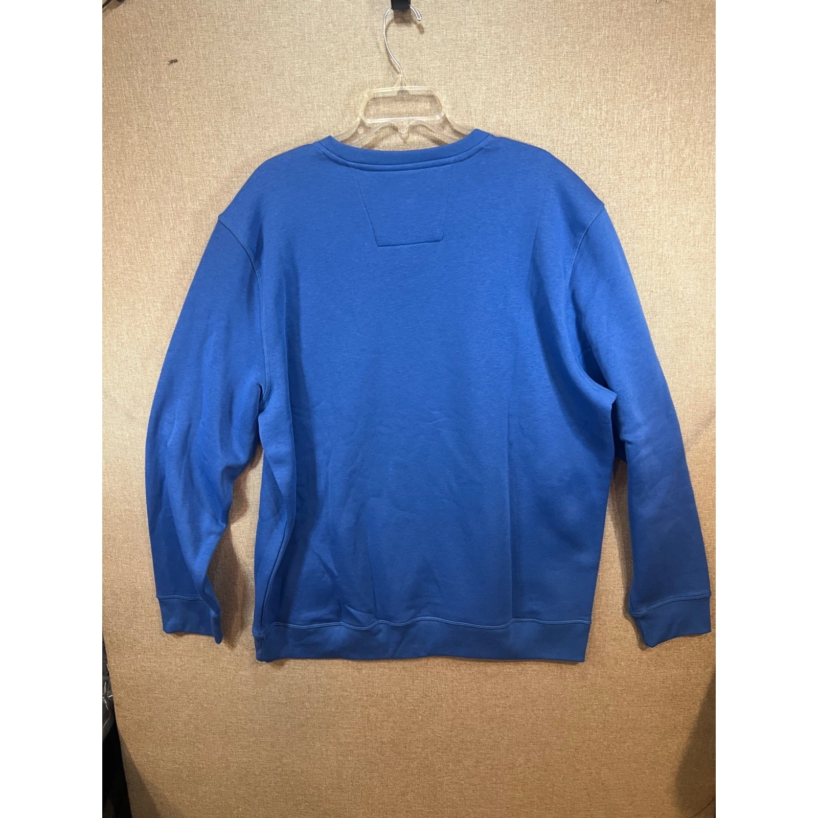 Nautica Mens Crewneck Sweatshirt 2XL Blue Fleece Long Sleeve Casual Pullover image 2
