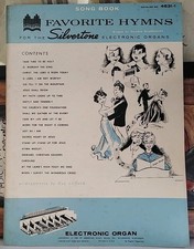 1965 "Favorite Hymns" Song Book For Silvertone Electronic Organ Keys 4631-1