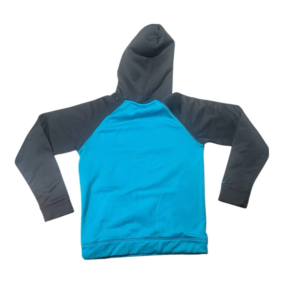 Sudadera con Capucha Under Armour Juvenil Mediana UA Storm Gris Teal Polar Pullover De Colección Foto 2 de 4