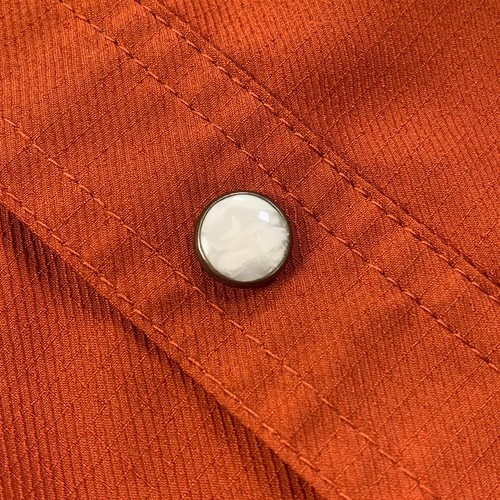 L.L. Bean West Branch Vented Fishing Shirt Pearl Snap Buttons Burnt Orange XXL - Picture 3 of 13