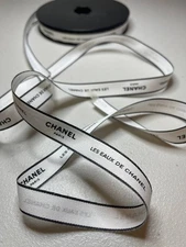 Chanel LE White Les Eaux de Chanel Gift Wrap Ribbon  3 Yards (2.7m)