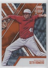 2017 Panini Elite Extra Edition Aspirations Orange 9/100 Seth Romero #25 0d8