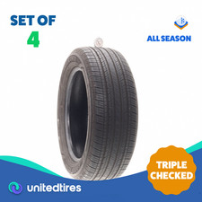 Set Of 4 Used 23555r18 Goodyear Assurance Finesse 100h - 5.5-6.532 Set Of 4 Used 23555r18 Goodyear Assurance Finesse 100h - 5.5-6.532