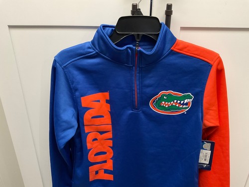 Sudadera Pullover Florida Gators 1/4 Cremallera Mujer Grande Azul Naranja Nueva con Etiquetas - Imagen 2 de 8