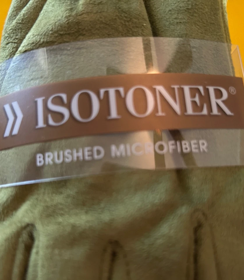 ISOTONER, Guantes Isotoner Cepillado, Grande, Color PESTO (verde) Foto 2 de 4