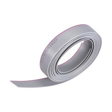 Flat Ribbon Cable Wire 2m/6.6ft Length 1.0mm Pitch 14 Pins Gray for AWM 2651
