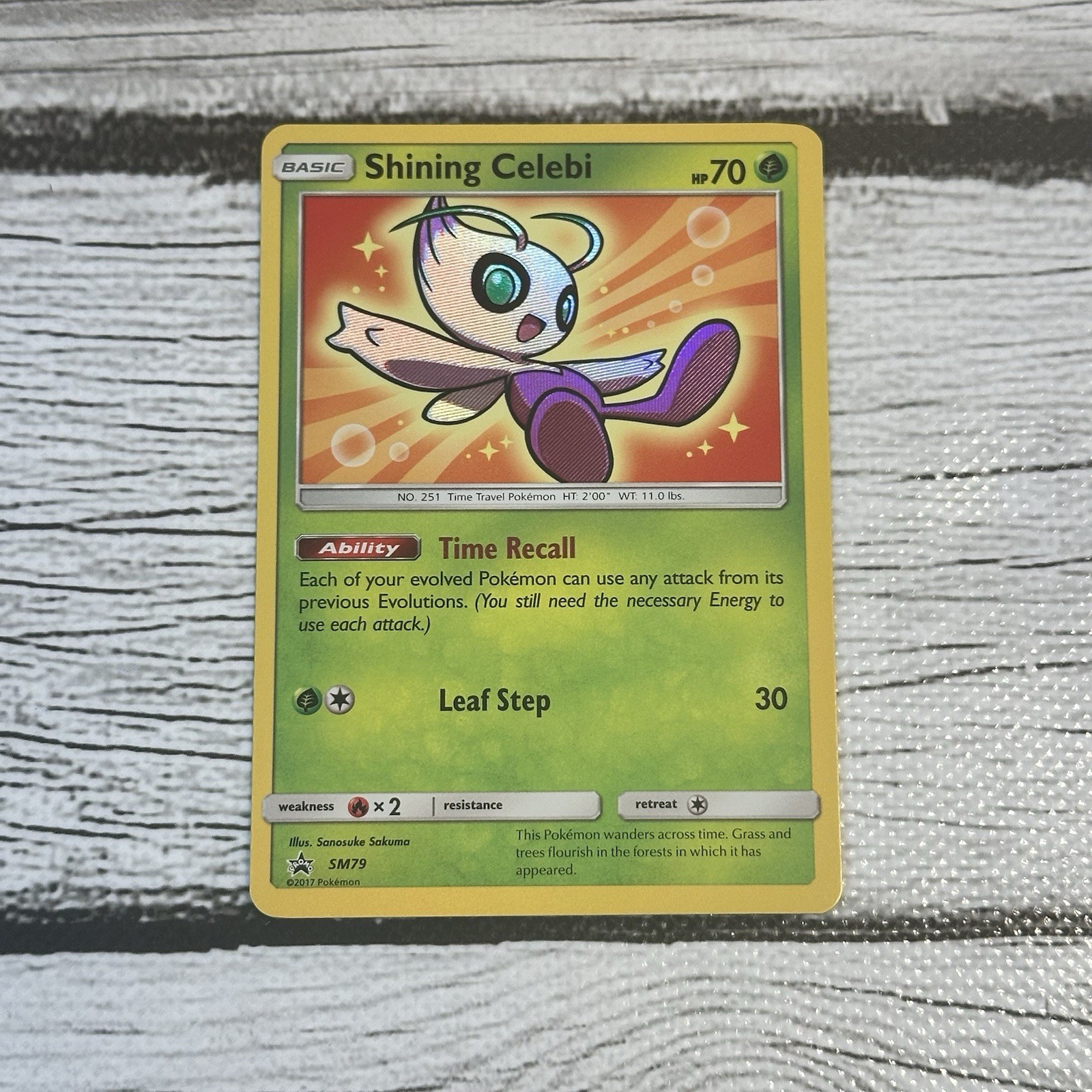 Pokémon TCG Pokémon Shining Celebi SM79 Promo Holo NM/LP