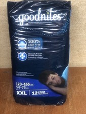 New Goodnites Boys' Nighttime Underwear, 18 Count Size XXL 120-165 Lbs ,