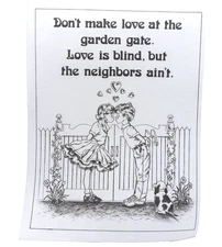 Tri-Chem Artex Teenagers Love is Blind Tole Picture To Paint 10 x 138" #2593